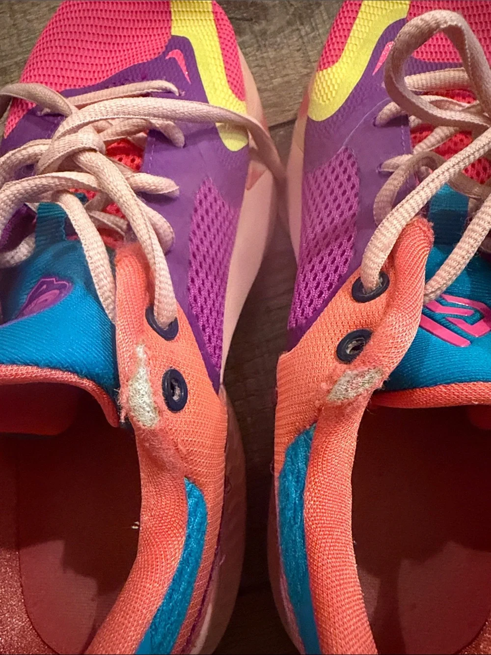 Giannis Freak Basketball Shoes in Pink, Purple & Yellow